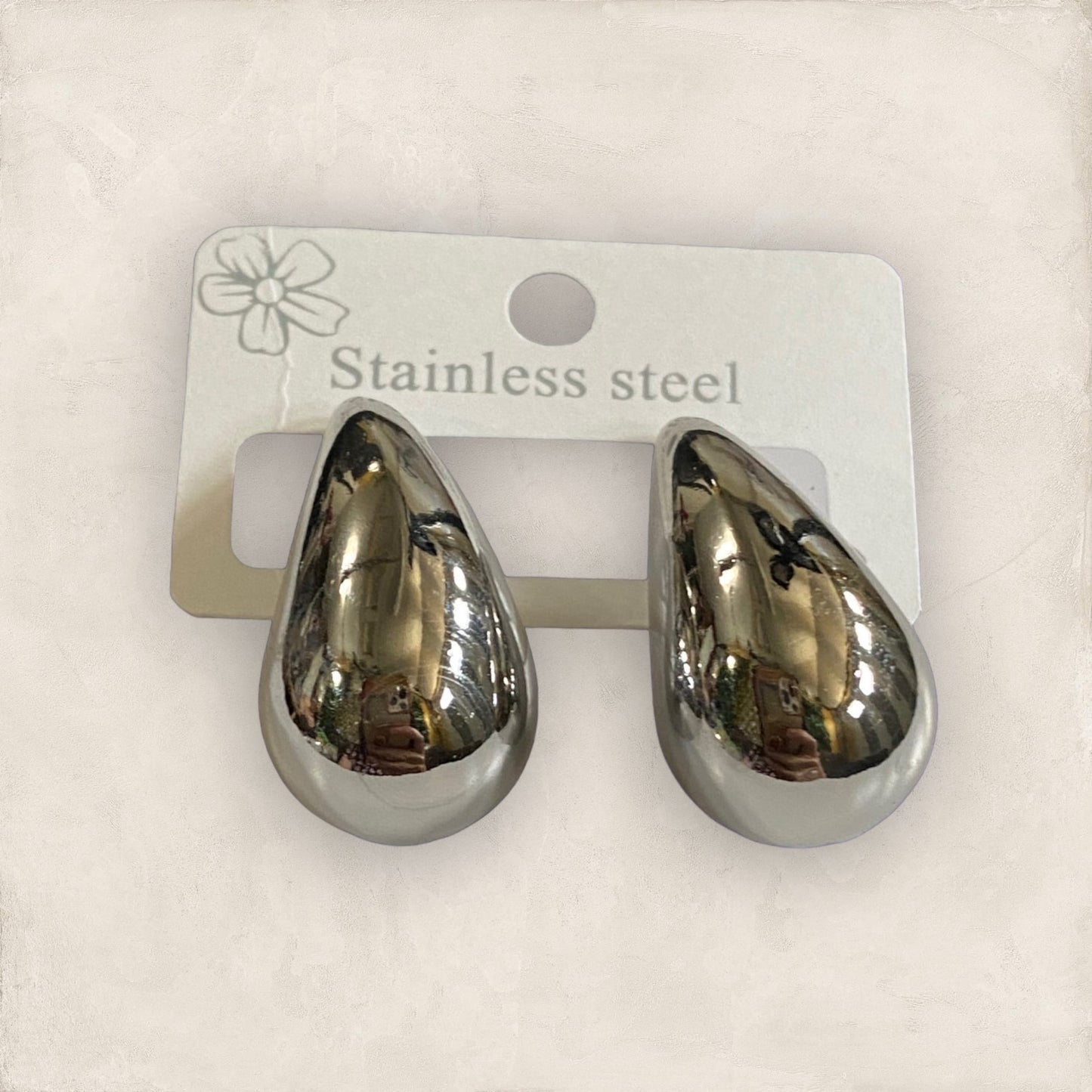 Aretes Trending- Gotas Acero inoxidable