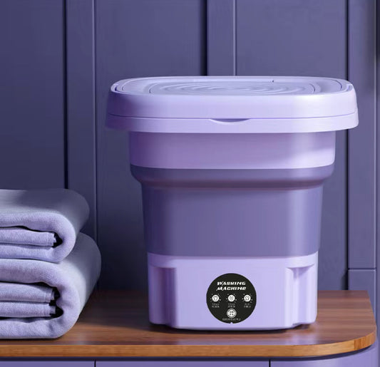 Lavadora portátil plegable de 8 L de alta capacidad, 3 modos de limpieza profunda, secado por centrifugado suave para ropa interior, calcetines, ropa de bebé, toallas y viajes - Mini lavadora semiautomática