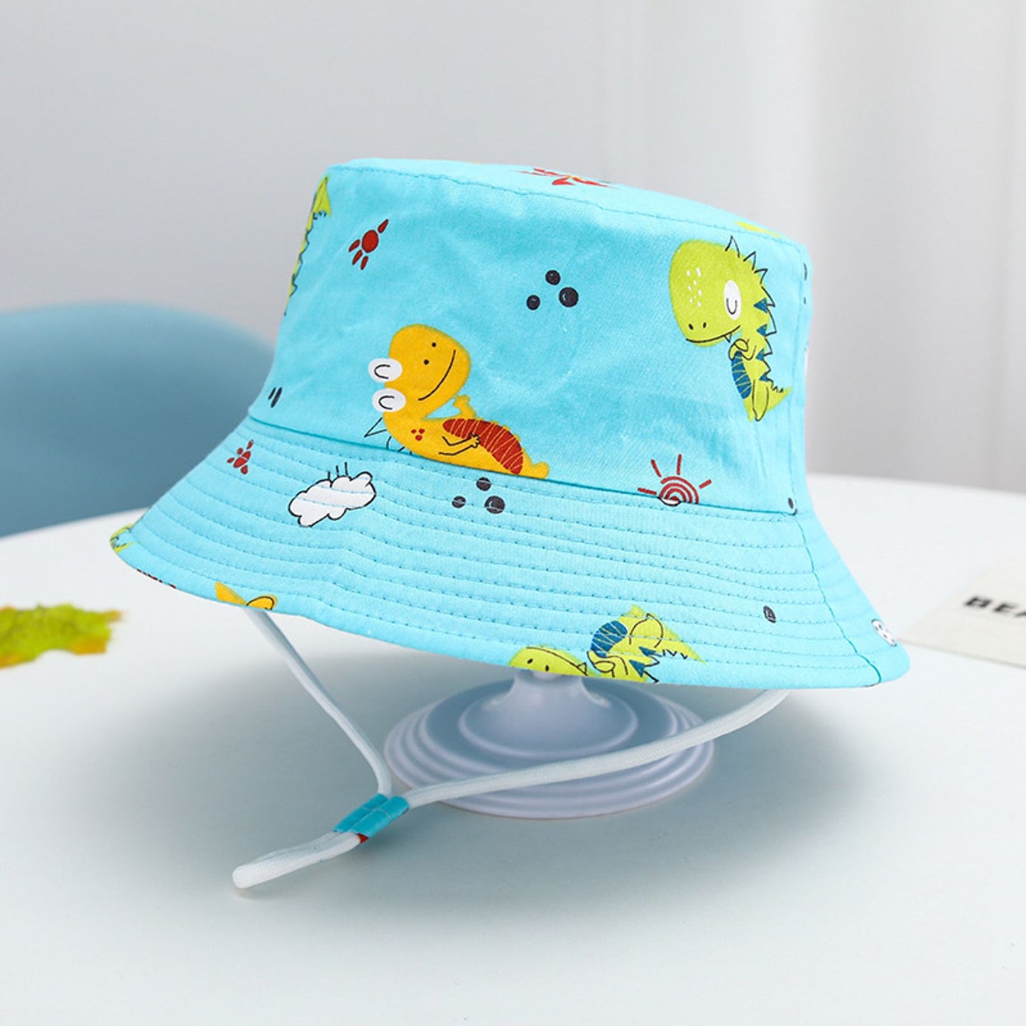 Sombrero de cubo con estampado de dibujos animados lindo unisex para niños